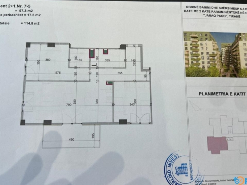 🏡 Shitet Apartament 2+1 📍 Vendndodhja: VIVA Complex, Ish-Parku, Tiranë - 2/2