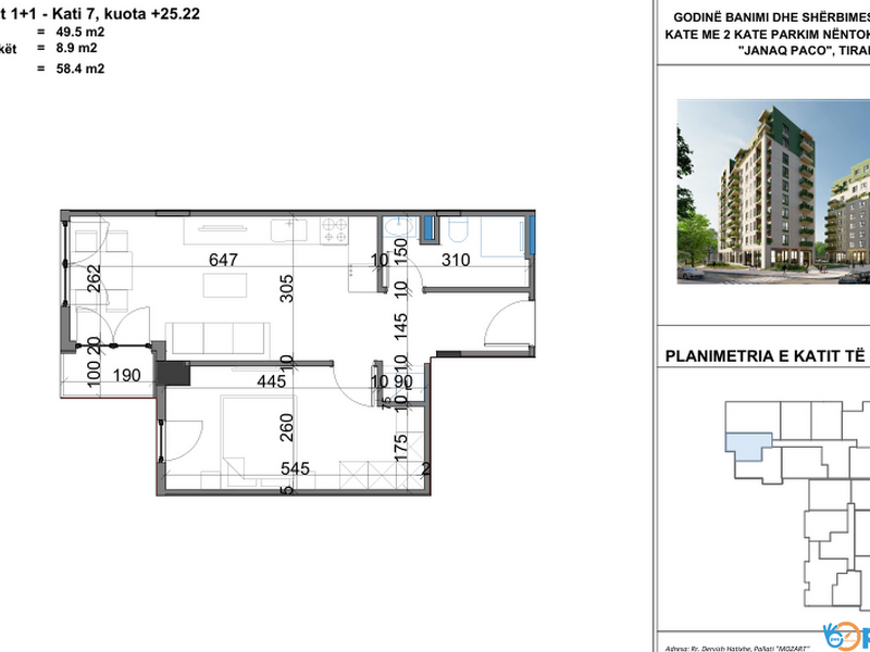 🏡 Shitet Apartament 1+1📍 VIVA Complex - 2/2
