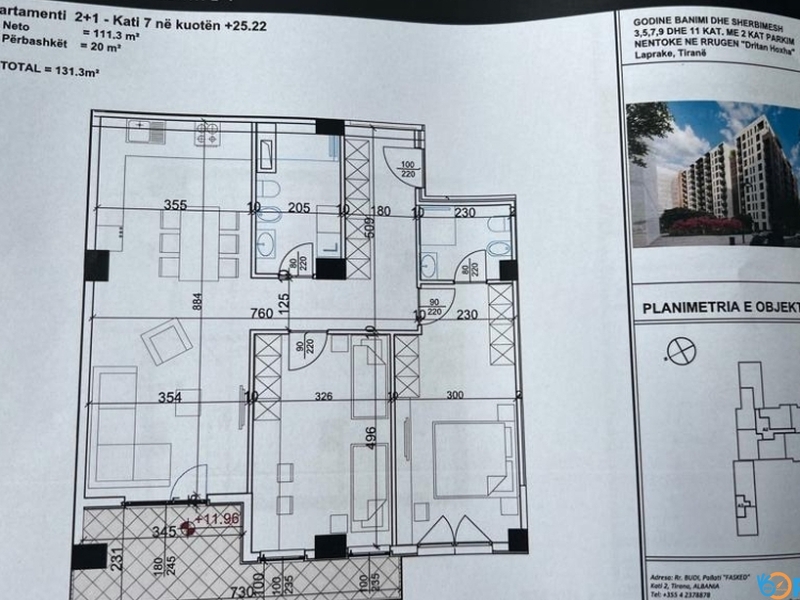 🏡 Shitet Apartament 2+1 📍 Vendndodhja: Aura Residence